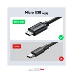کابل تبدیل Micro USB 2.0 به Ethernet یوگرین مدل 30985 به طول 1 متر
