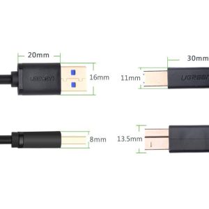 کابل 3.0 USB پرینتر یوگرین مدل US210-10372 طول 2 متر