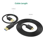 کابل هارد USB 3.0 یوگرین مدل US140-10898 طول 0.5 متر