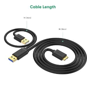 کابل هارد USB 3.0 یوگرین مدل US140-10898 طول 0.5 متر