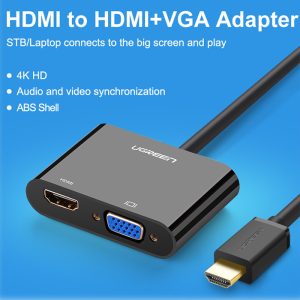 تبدیل HDMI به VGA و HDMI یوگرین مدل CM101-40744