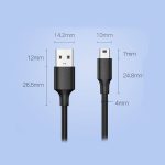 کابل تبدیل USB به Mini USB یوگرین مدل US132-10385 طول 1.5 متر