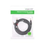 کابل تبدیل جک 3.5 میلی‌متری به RCA Stereo یوگرین مدل 10514 به طول 10 متر