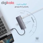 مبدل USB-C به HDMI/VGA/USB/LAN/USB-C یوگرین مدل 40873
