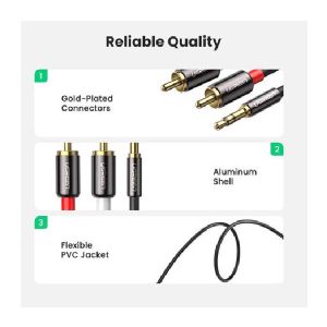 تبدیل 6.35 میلی متر به RCA یوگرین مدل AV169-80731