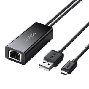 کابل تبدیل Micro USB 2.0 به Ethernet یوگرین مدل 30985 به طول 1 متر