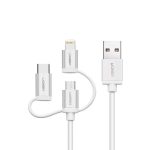 کابل تبدیل USB به لایتنینگ/USB-C/MicroUSB یوگرین مدل 80825-US186 به طول 1 متر