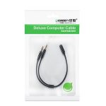 مبدل صدا 1 ماده به 2 نر AUX یوگرین مدل AV140-20898 طول 0.20 متر