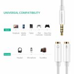 کابل تبدیل 1 به 2 صدا 3.5 میلی متری یوگرین مدل AV141-10789