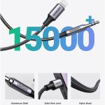 مبدل Lightning به جک 3.5mm یوگرین مدل US315-70509 طول 1 متر