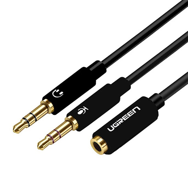 مبدل صدا 1 ماده به 2 نر AUX یوگرین مدل AV140-20898 طول 0.20 متر مبدل صدا 1 ماده به 2 نر AUX یوگرین مدل AV140-20898 طول 0.20 متر