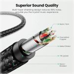 مبدل Lightning به جک 3.5mm یوگرین مدل US315-70509 طول 1 متر