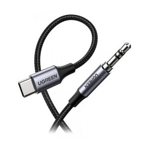 کابل تبدیل USB-C به جک 3.5 میلی متری یوگرین مدل AV143 - 30633 طول یک متر