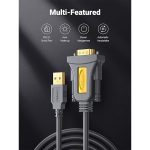 کابل USB.2 به DB9-RS232 یوگرین مدل CR104-20210 طول 1 متر