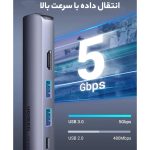 هاب 5 پورت USB-C یوگرین مدل CM418-10919
