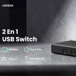 هاب سوئیچ 2 پورت پرینتر یوگرین مدل US158-30345