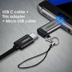 مبدل MicroUSB-OTG به USB-C یوگرین مدل US282-50590